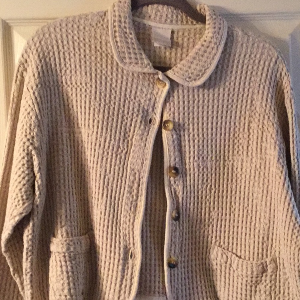 Cotton Connection Boutique waffle Cropped jacket